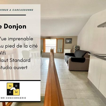 Le Donjon - Vue Cite Pied Cite Medievale Neuf 卡尔卡松 外观 照片